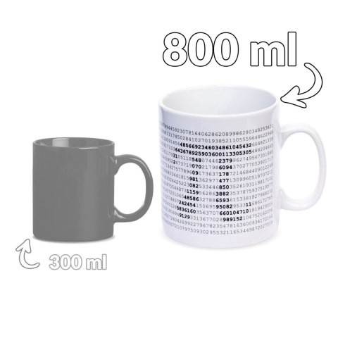 Gigantyczny Kubek Matematyka Programisty pi