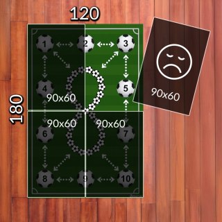 Duża mata treningowa do piłki nożnej Sprintigo ProMat XXL 180x120