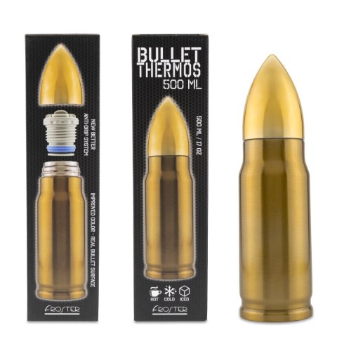 Kubek Termos Pocisk 500 ml - prezent dla faceta - broń militaria survival