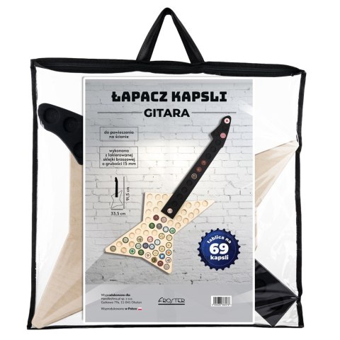 Łapacz Kapsli do piwa Gitara dla niego urodziny