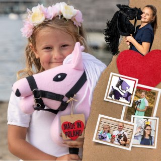 Różowy Hobby Horse Skippi A5 - lekki i poręczny - prezent dla dziewczynki