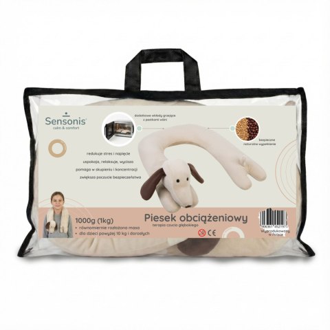 Sensonis Pluszak - kołnierz obciążeniowy Pies - maskotka obciążeniowa 1 kg