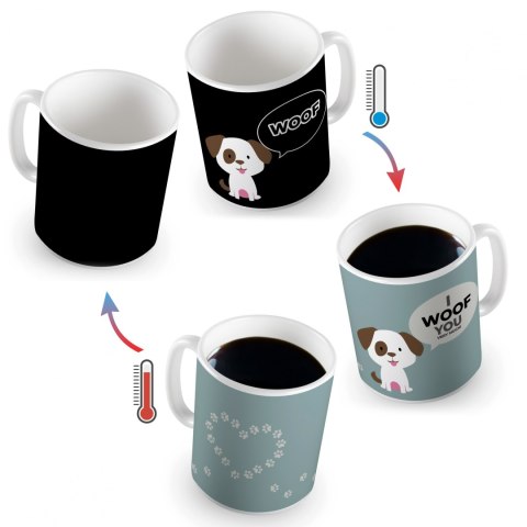 Zaskakujący kubeczek Piesek zmieniający kolor woof