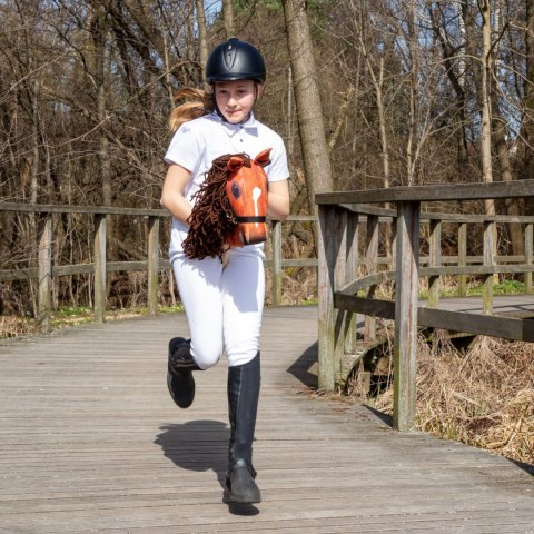 Zestaw Skippi - Hobby Horse Bursztyn i przeszkoda do skakania 135 cm