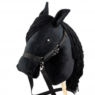 Zestaw Skippi - Hobby Horse Czarny i przeszkoda do skakania 135 cm