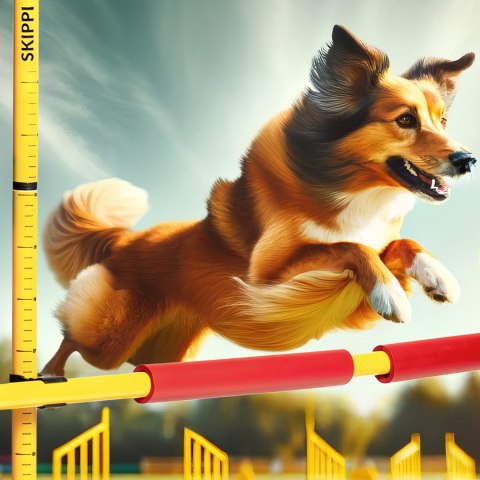 Worek prezentowy Hobby Horse Skippi z koniem gniado - srokatym i przeszkodą